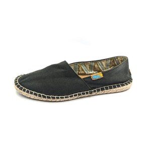 Ubuntu Life Classic Green Afridrilles Womens 10 WIDE Espadrille Shoes Handmade